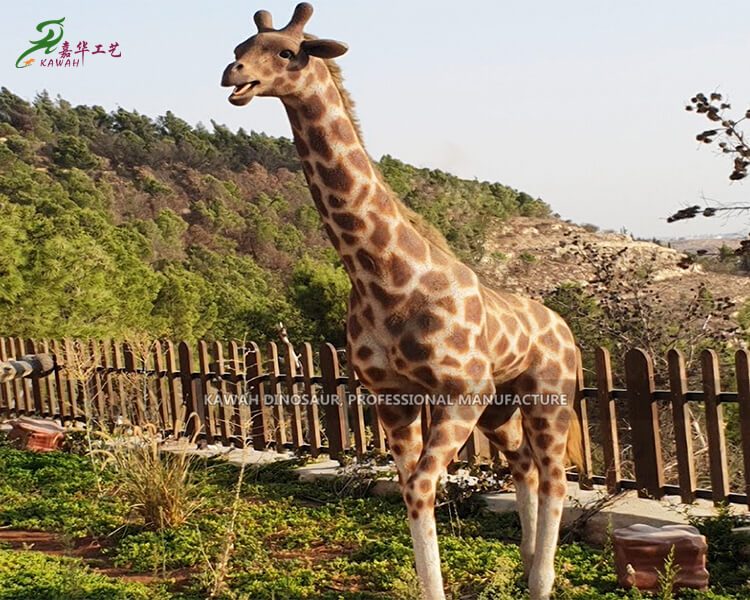 森林主题游乐场仿真动物模型长颈鹿