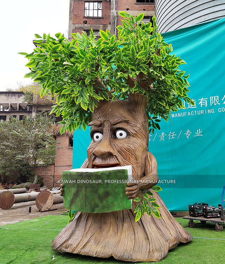 软胶电动发声支持来图定制展览引流仿真童话树圣诞树模型